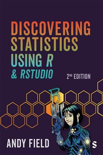 Book cover: Discovering Statistics Using R and RStudio, by Andy Field (preview)
