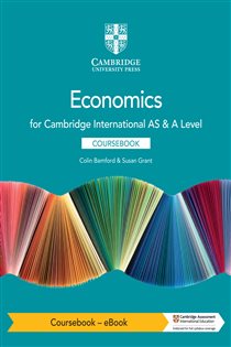 Book cover: Cambridge International AS & A Level Economics Coursebook - eBook, by Colin Bamford (preview)