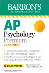 AP Psychology Premium, 2022-2023: Comprehensive Review with 6 Practice Tests &#x2B; an Online Timed Test Option