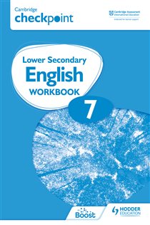 Book cover: Cambridge Checkpoint Lower Secondary English Workbook 7, by John Reynolds (preview)