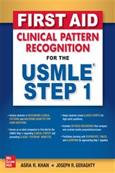 Book cover: First Aid Clinical Pattern Recognition for the USMLE Step 1, by Asra R. Khan (preview)