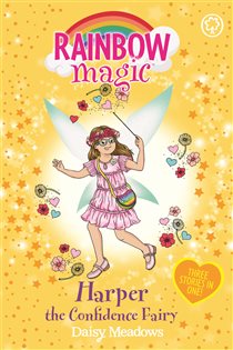 Book cover: Harper the Confidence Fairy (Book 74 of Rainbow Magic) by Daisy Meadows (preview)