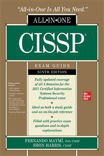Book cover: CISSP All-in-One Exam Guide, Ninth Edition, by Fernando Maymi (preview)