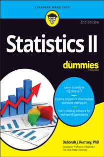 Book cover: Statistics II For Dummies, by Deborah J. Rumsey (preview)