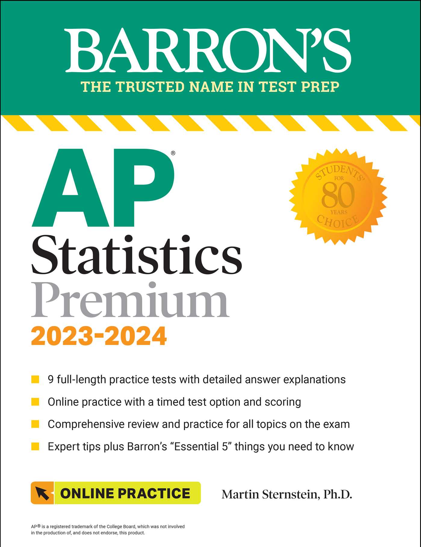 [PDF] Ebook Barrons AP Statistics Premium 20232024