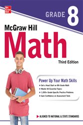 Book cover: McGraw Hill Math Grade 8, Third Edition, by McGraw Hill (preview)