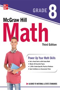 Book cover: McGraw Hill Math Grade 8, Third Edition, by McGraw Hill (preview)