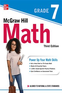 Book cover: McGraw Hill Math Grade 7, Third Edition, by McGraw Hill (preview)