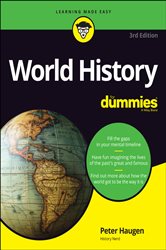 Book cover: World History For Dummies, by Peter Haugen (preview)