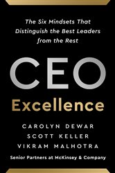 Book cover: CEO Excellence, by Carolyn Dewar (preview)