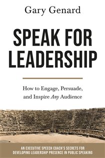 Book cover: Speak for Leadership, by Genard (preview)