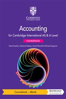 Book cover: Cambridge International AS & A Level Accounting Coursebook - eBook, by David Hopkins (preview)