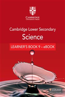Book cover: Cambridge Lower Secondary Science Learner's Book 9 - eBook, by Mary Jones (preview)