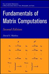 Book cover: Fundamentals of Matrix Computations, by David S. Watkins (preview)
