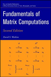 Book cover: Fundamentals of Matrix Computations, by David S. Watkins (preview)