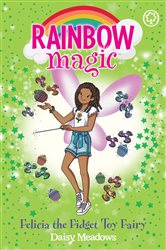 Book cover: Felicia the Fidget Toy Fairy (Book 75 of Rainbow Magic) by Daisy Meadows (preview)