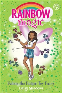 Book cover: Felicia the Fidget Toy Fairy (Book 75 of Rainbow Magic) by Daisy Meadows (preview)