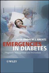 Book cover: Emergencies in Diabetes, edited by Andrew Krentz (preview)