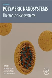 Book cover: Polymeric Nanosystems, edited by Md Saquib Hasnain PhD (preview)