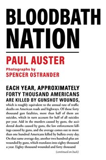 Book cover: Bloodbath Nation, by Paul Auster (preview)