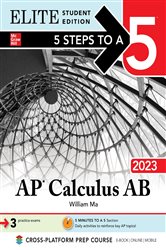 5 Steps to a 5: AP Calculus AB 2023 Elite Student Edition