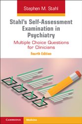 Book cover: Stahl's Self-Assessment Examination in Psychiatry, by Stephen M. Stahl (preview)