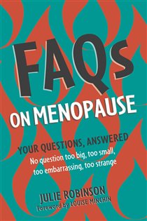Book cover: FAQs on Menopause, by Julie Robinson (preview)