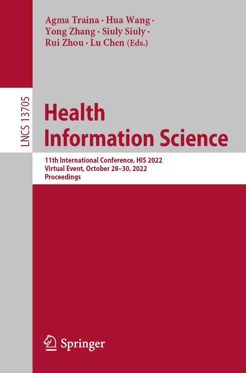 ISBN 9783031206276 product image for Health Information Science | upcitemdb.com