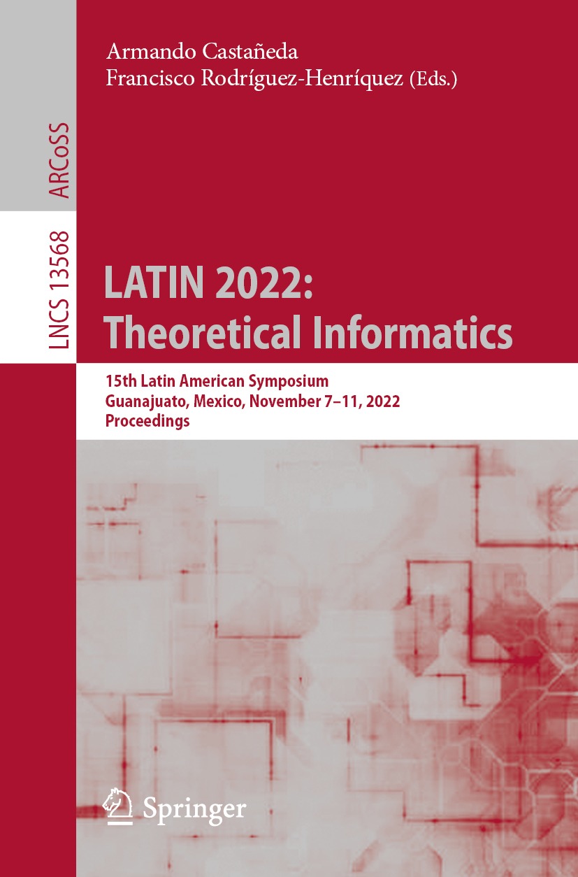 ISBN 9783031206245 product image for LATIN 2022 | upcitemdb.com