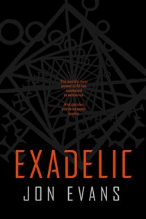 Book cover: Exadelic, by Jon Evans (preview)