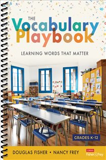 Book cover: The Vocabulary Playbook, by Douglas Fisher (preview)