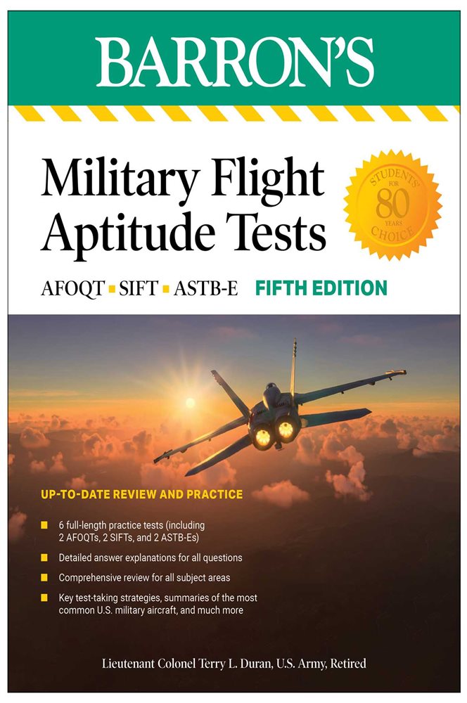 Military Flight Aptitude Tests, Fifth Edition: 6 Practice Tests ...