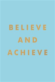 Book cover: Believe and Achieve, by Summersdale Publishers (preview)