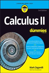 Book cover: Calculus II For Dummies, by Mark Zegarelli (preview)