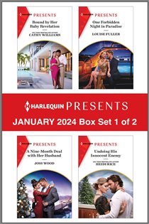 Book cover: Harlequin Presents January 2024 - Box Set 1 of 2, by Cathy Williams (preview)
