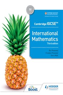 Book cover: Cambridge IGCSE International Mathematics Third edition, by Ric Pimentel (preview)