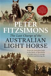 Book cover: The Last Charge of the Australian Light Horse, by Peter FitzSimons (preview)