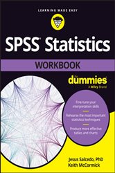 Book cover: SPSS Statistics Workbook For Dummies, by Jesus Salcedo (preview)