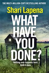 Book cover: What Have You Done?, by Shari Lapena (preview)