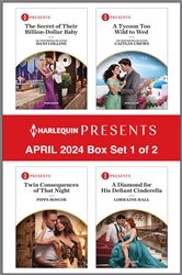 Book cover: Harlequin Presents April 2024 - Box Set 1 of 2, by Dani Collins (preview)