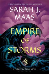 Book cover: Empire of Storms (Book 5 of Throne of Glass) by Sarah J. Maas (preview)