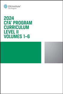 Book cover: 2024 CFA Program Curriculum Level II Box Set, Volumes 1 - 6, by CFA Institute (preview)