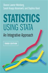 Book cover: Statistics Using Stata, by Sharon Lawner Weinberg (preview)