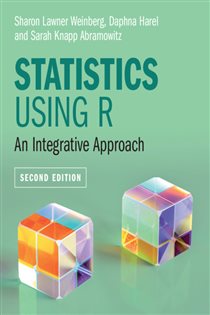 Book cover: Statistics Using R, by Sharon Lawner Weinberg (preview)