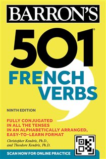 Book cover: 501 French Verbs, Ninth Edition, by Christopher Kendris (preview)