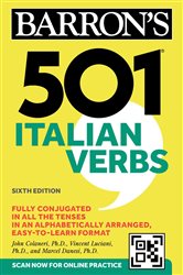 Book cover: 501 Italian Verbs, Sixth Edition, by John Colaneri (preview)