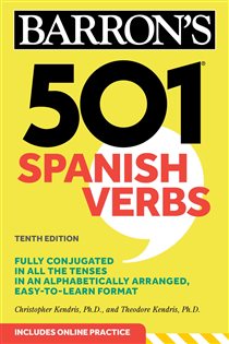 Book cover: 501 Spanish Verbs, Tenth Edition, by Christopher Kendris (preview)