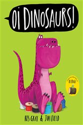 Book cover: Oi Dinosaurs! (Book 7 of Oi Frog and Friends) by Kes Gray (preview)