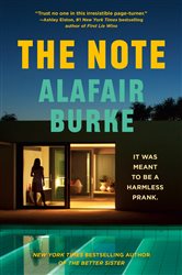 Book cover: The Note, by Alafair Burke (preview)