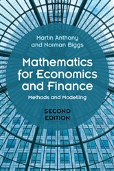Book cover: Mathematics for Economics and Finance, by Martin Anthony (preview)